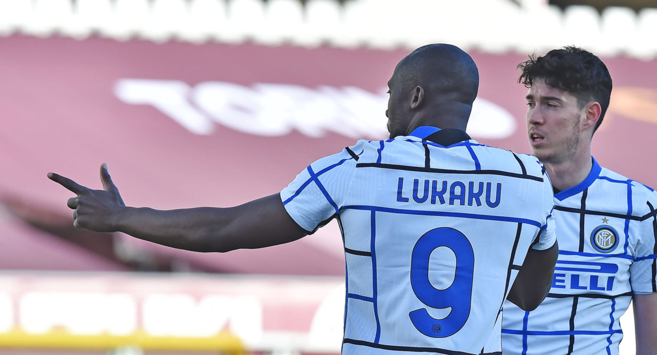 Romelu Lukaku celebrates another goal