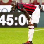 epa07446024 Milan's midfielder Tiemoue Bakayoko reacts after the Italian Serie A soccer match between AC Milan and Inter Milan at Giuseppe Meazza stadium in Milan, Italy, 17 March 2019. EPA-EFE/ROBERTO BREGANI