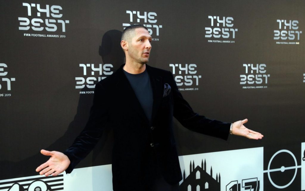 epa07866143 Picture made available 24 September 2019 of former Italian international Marco Materazzi arriving for the Best FIFA Football Awards 2019 in Milan, Italy, 23 September 2019. EPA-EFE/MATTEO BAZZI