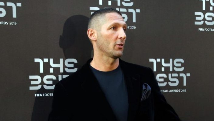epa07866143 Picture made available 24 September 2019 of former Italian international Marco Materazzi arriving for the Best FIFA Football Awards 2019 in Milan, Italy, 23 September 2019. EPA-EFE/MATTEO BAZZI