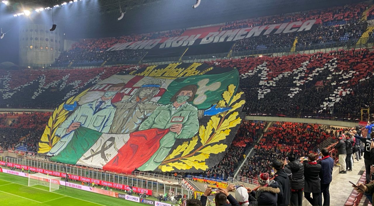 audible Predictor Belongs Milan ultras dedicate choreography to first responders - Football Italia