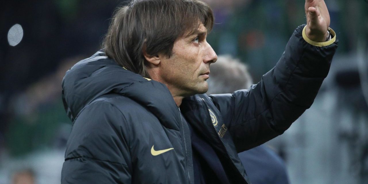 epa09229645 (FILE) - Inter's Coach Antonio Conte during the Italian Serie A soccer match FC Inter vs Hellas Verona at the Giuseppe Meazza Stadium in Milan, Italy 9 November 2019 (re-issued on 26 May 2021). On 26 May 2021 FC Inter Milan announced that Antonio Conte will no longer be the first team's head coach. Inter confirmed the termination of Conte's contract by mutual consent. EPA-EFE/ROBERTO BREGANI