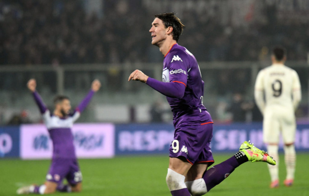 epa09594856 Fiorentina's <a href=https://football-italia.net/player/dusan-vlahovic srcset=