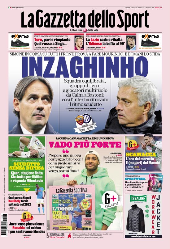 Today’s Papers – Crazy Lazio-Udinese, Commisso warns Vlahovic