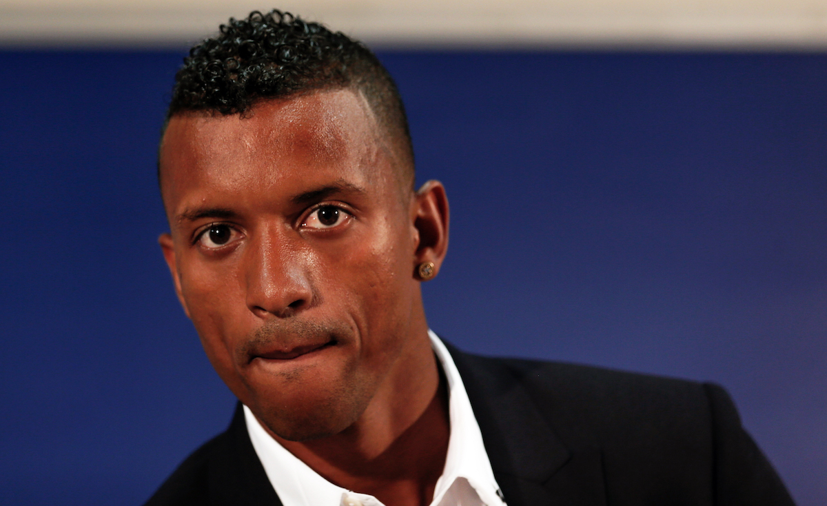 epa04834241 Fenerbahce's new Portuguese forward Nani during his presentation as new player of the Turskish soccer club at Sukru Saracoglu Stadium in Istanbul, Turkey, 06 July 2015. Portuguese winger Nani joined Turkish side Fenerbahce from English Premier League club Manchester United and signed a three-year contract. EPA/SEDAT SUNA