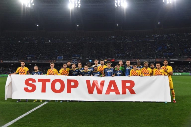 Thông điệp Stop War rõ ràng tại các trận đấu ở La Liga