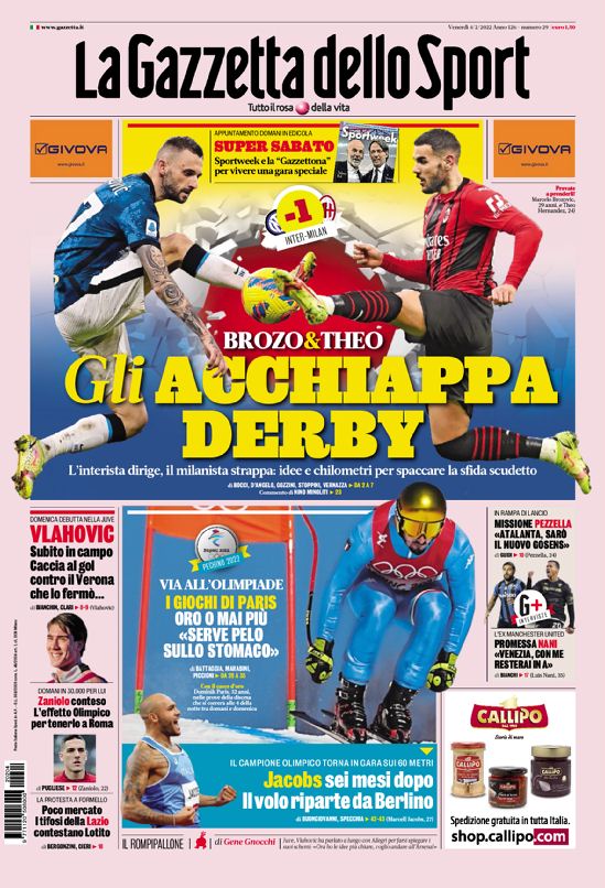 Today’s Papers – Milan and Napoli against Inter, Juventus don’t stop thumbnail