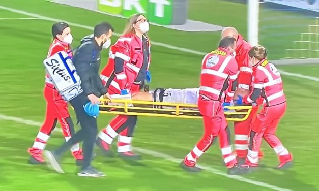 Benevento defender Glik in hospital after kick to the face