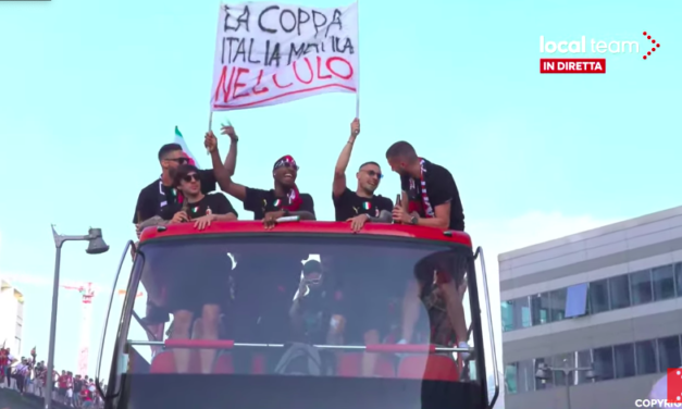 Milan players show insulting banner towards Inter