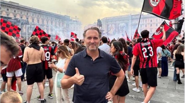Image: new Milan owner Cardinale celebrated title win with fans - Football  Italia