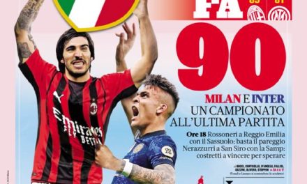 Today’s Papers – Milan and Inter Scudetto in 90 minutes, Gravina calls Chiellini