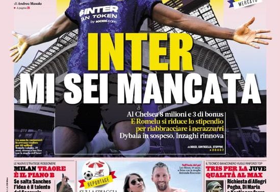 Today’s Papers – Lukaku is back, but Inter don’t need him