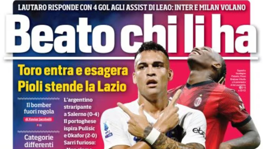 Today’s Papers – Lautaro replies to Leao assists, Osimhen does not celebrate