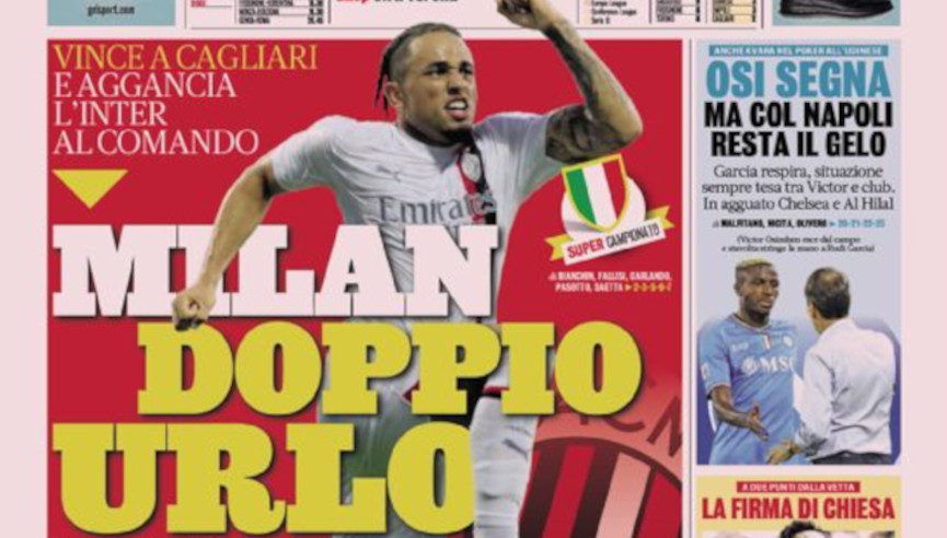Today’s Papers – Inter fall, Milan shout, Osimhen is back